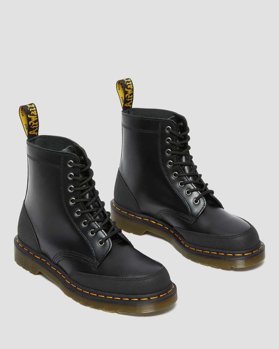 Dr Martens 1460 Guard Panel Deri Dantel Up Kadın Bilek Boy Bot Black/Dual Original  Türkiye |  69840-EGLM