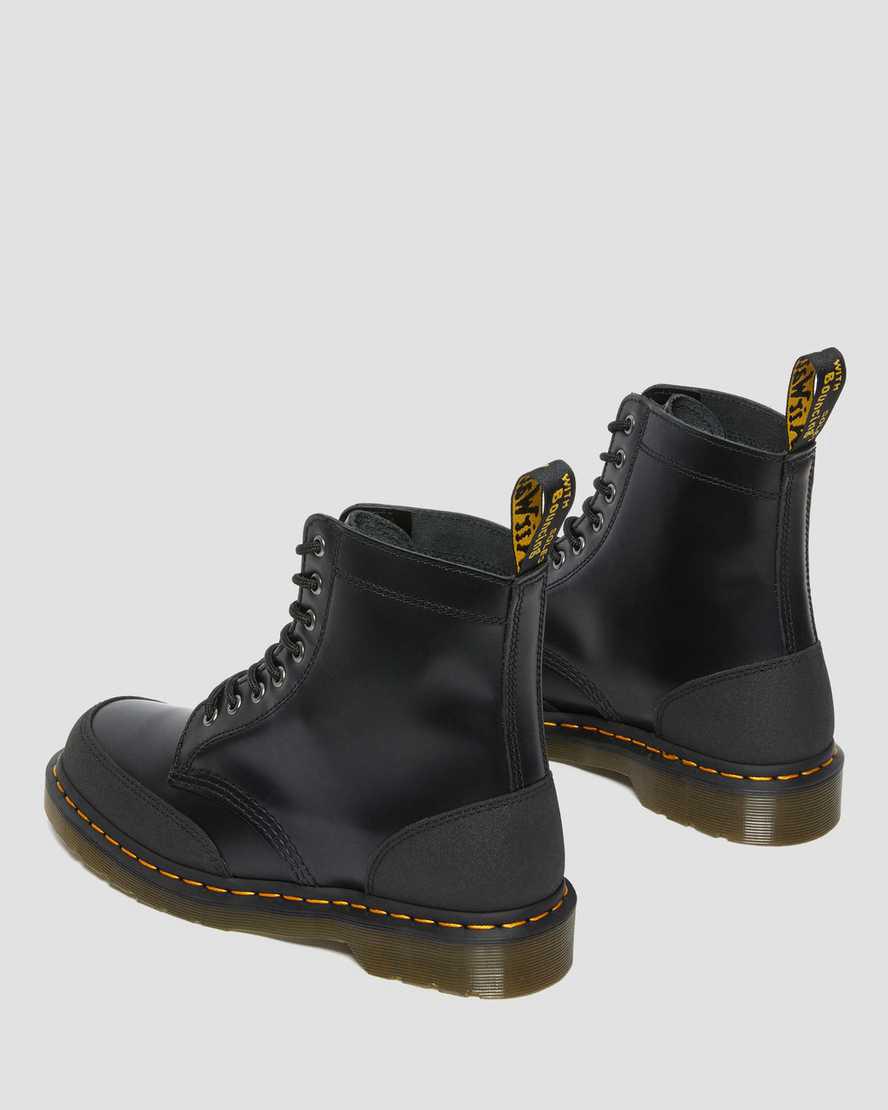 Dr Martens 1460 Guard Panel Deri Dantel Up Kadın Bilek Boy Bot Black/Dual Original  Türkiye |  69840-EGLM