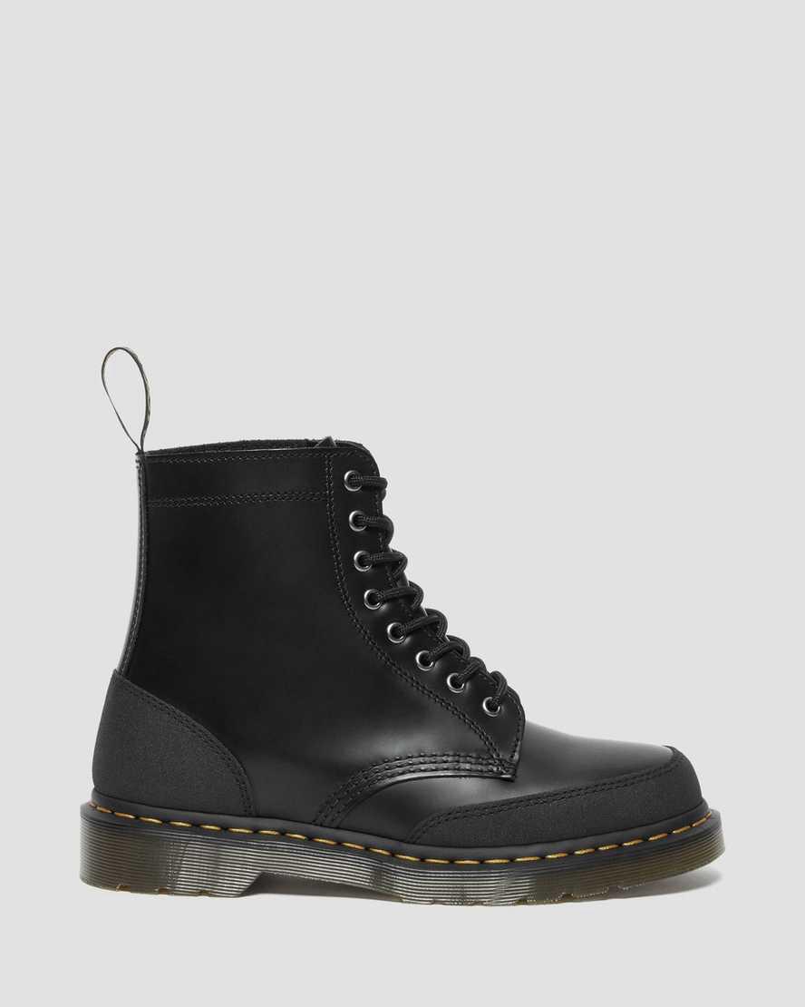 Dr Martens 1460 Guard Panel Deri Dantel Up Kadın Bilek Boy Bot Black/Dual Original  Türkiye |  69840-EGLM