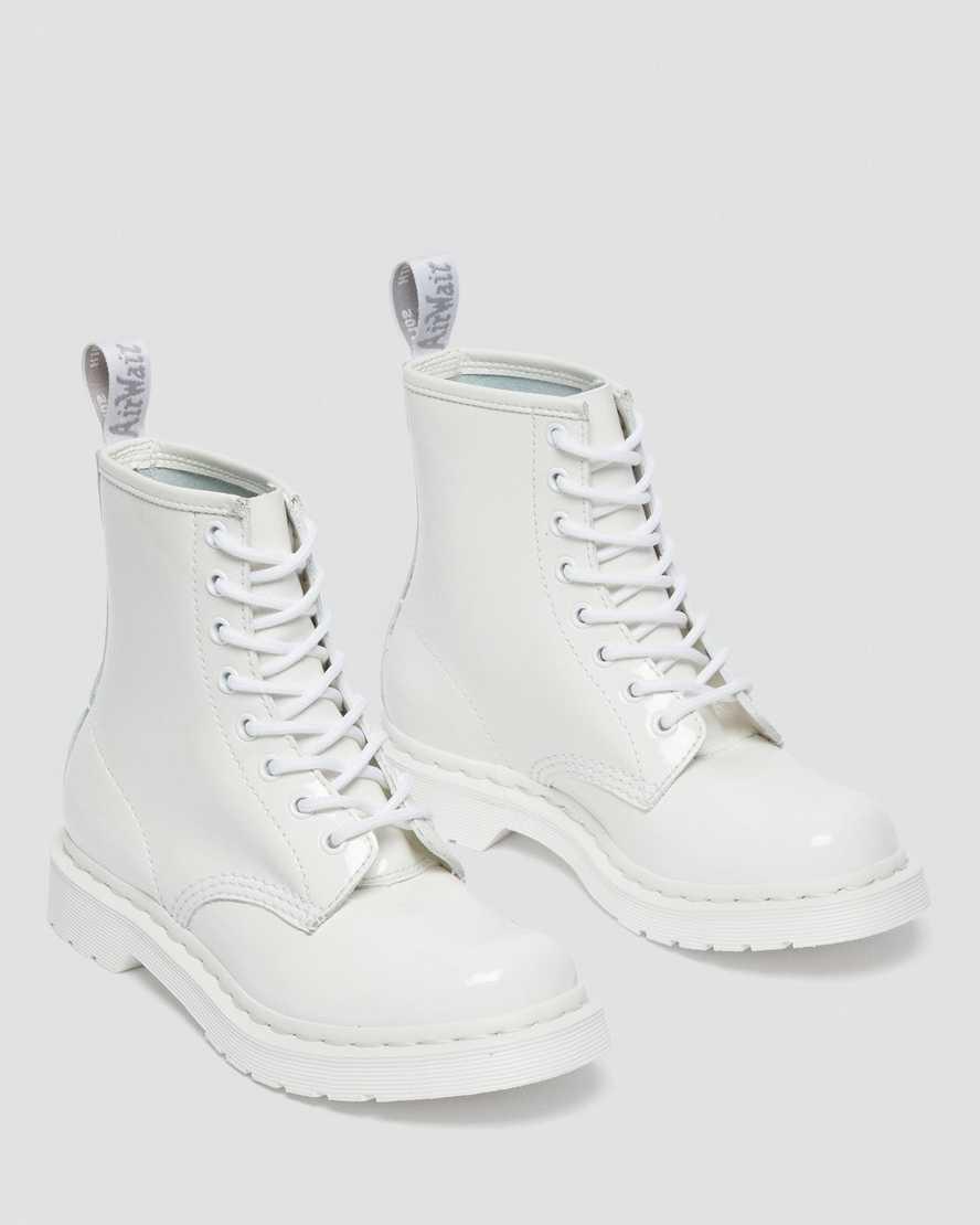 Dr Martens 1460 Mono Rugan Deri Dantel Up Kadın Bilek Boy Bot Beyaz  Türkiye |  01847-EJOF