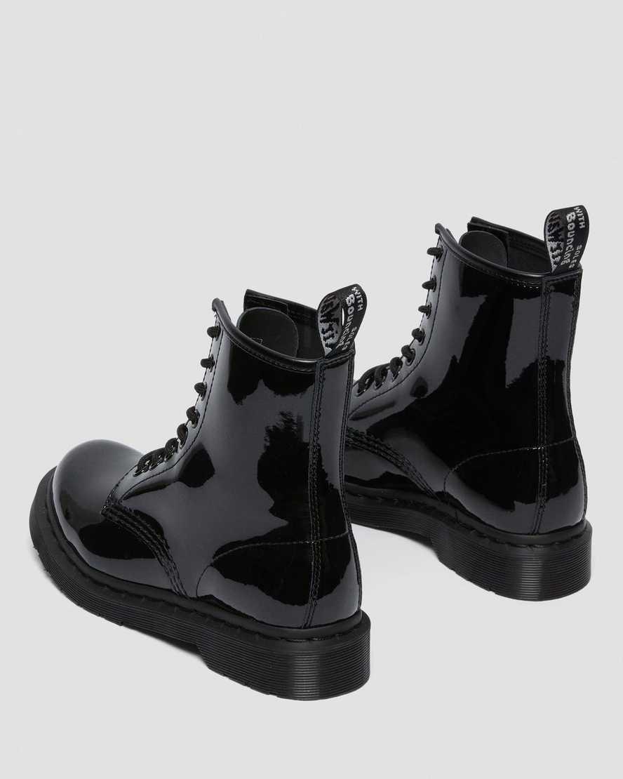 Dr Martens 1460 Mono Rugan Deri Dantel Up Kadın Bilek Boy Bot Siyah  Türkiye |  56024-BIPO