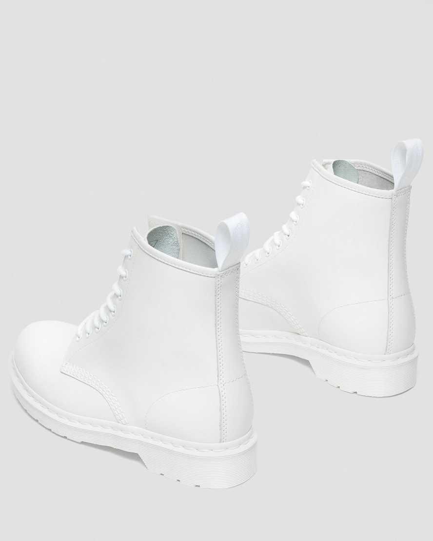 Dr Martens 1460 Mono Smooth Deri Dantel Up Kadın Bilek Boy Bot Beyaz  Türkiye |  24876-NFLZ