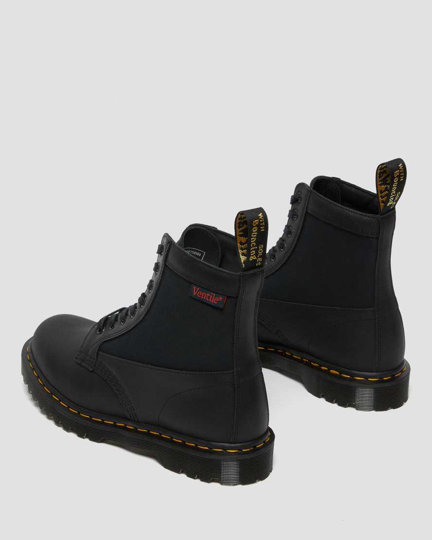 Dr Martens 1460 Panel Made in England Deri Erkek Bağcıklı Bot Siyah  Türkiye |  46915-XRCP