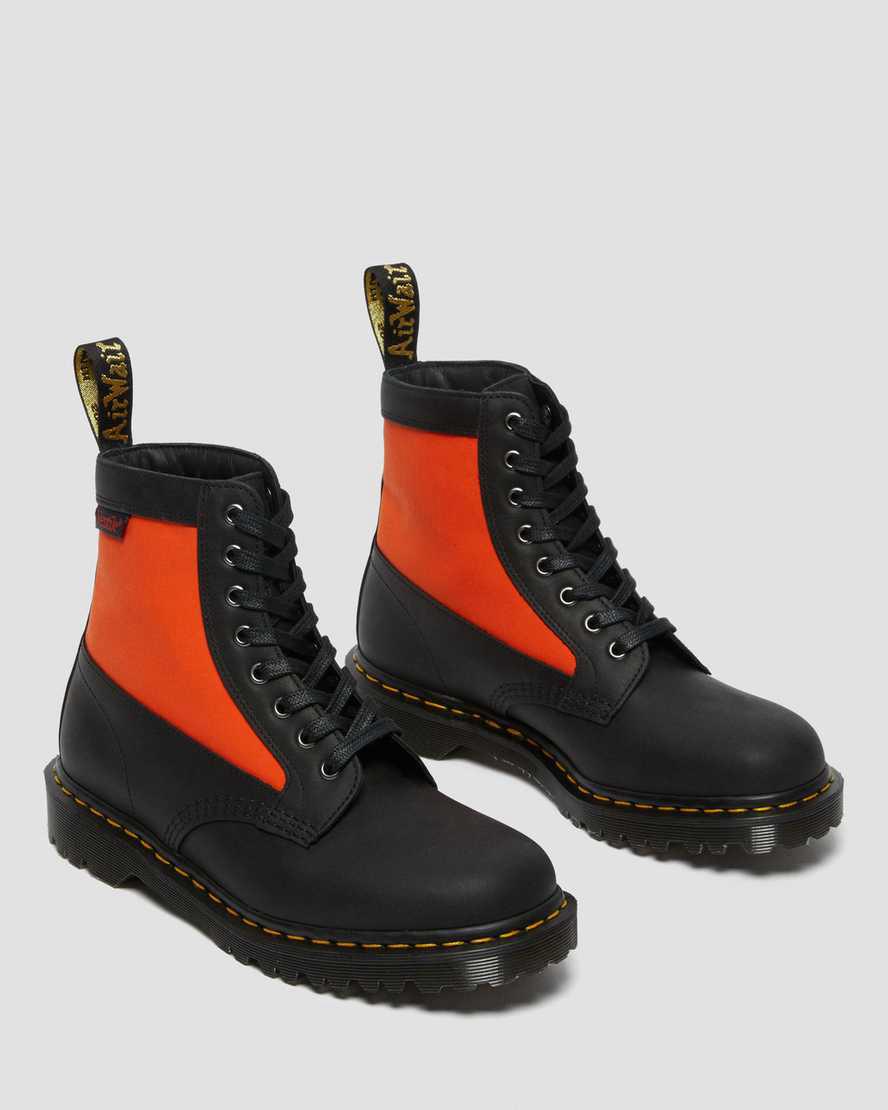 Dr Martens 1460 Panel Made in England Deri Dantel Up Erkek Bilek Boy Bot Siyah  Türkiye |  61358-GUJV