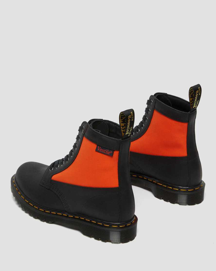 Dr Martens 1460 Panel Made in England Deri Dantel Up Erkek Bilek Boy Bot Siyah  Türkiye |  61358-GUJV