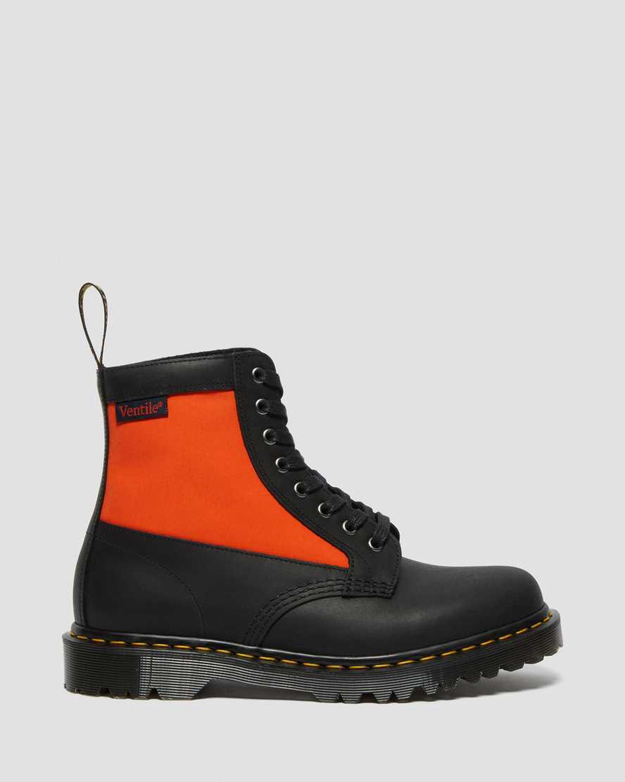 Dr Martens 1460 Panel Made in England Deri Dantel Up Erkek Bilek Boy Bot Siyah  Türkiye |  61358-GUJV