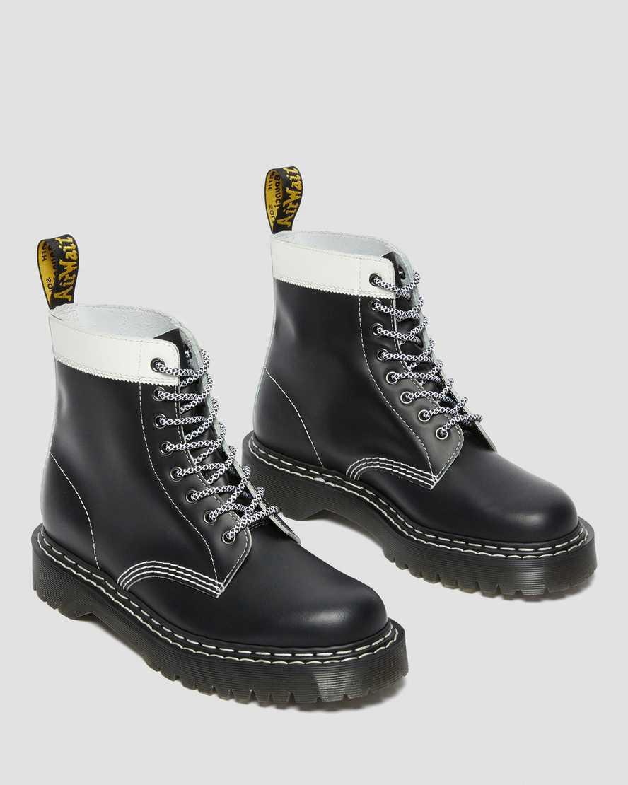 Dr Martens 1460 Pascal Bex Deri Contrast Dantel Up Erkek Kalın Taban Bot Siyah Beyaz  Türkiye |  07459-FVLO