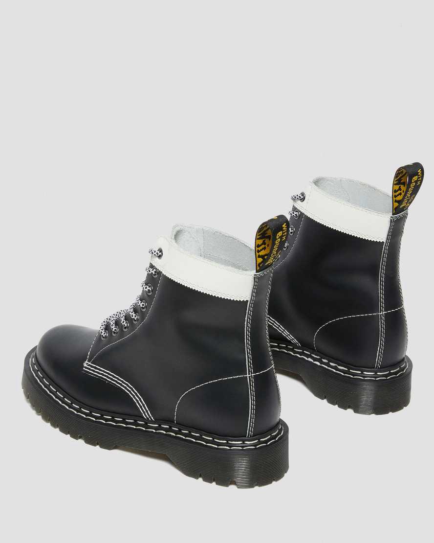 Dr Martens 1460 Pascal Bex Deri Contrast Dantel Up Erkek Kalın Taban Bot Siyah Beyaz  Türkiye |  07459-FVLO