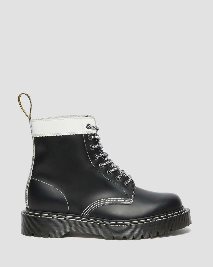 Dr Martens 1460 Pascal Bex Deri Contrast Dantel Up Erkek Kalın Taban Bot Siyah Beyaz  Türkiye |  07459-FVLO