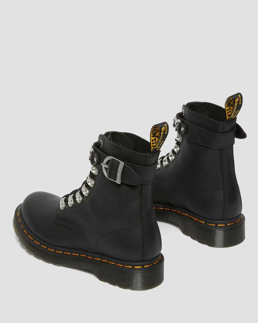 Dr Martens 1460 Pascal Chain Deri Dantel Up Kadın Bilek Boy Bot Siyah  Türkiye |  23579-PCIW