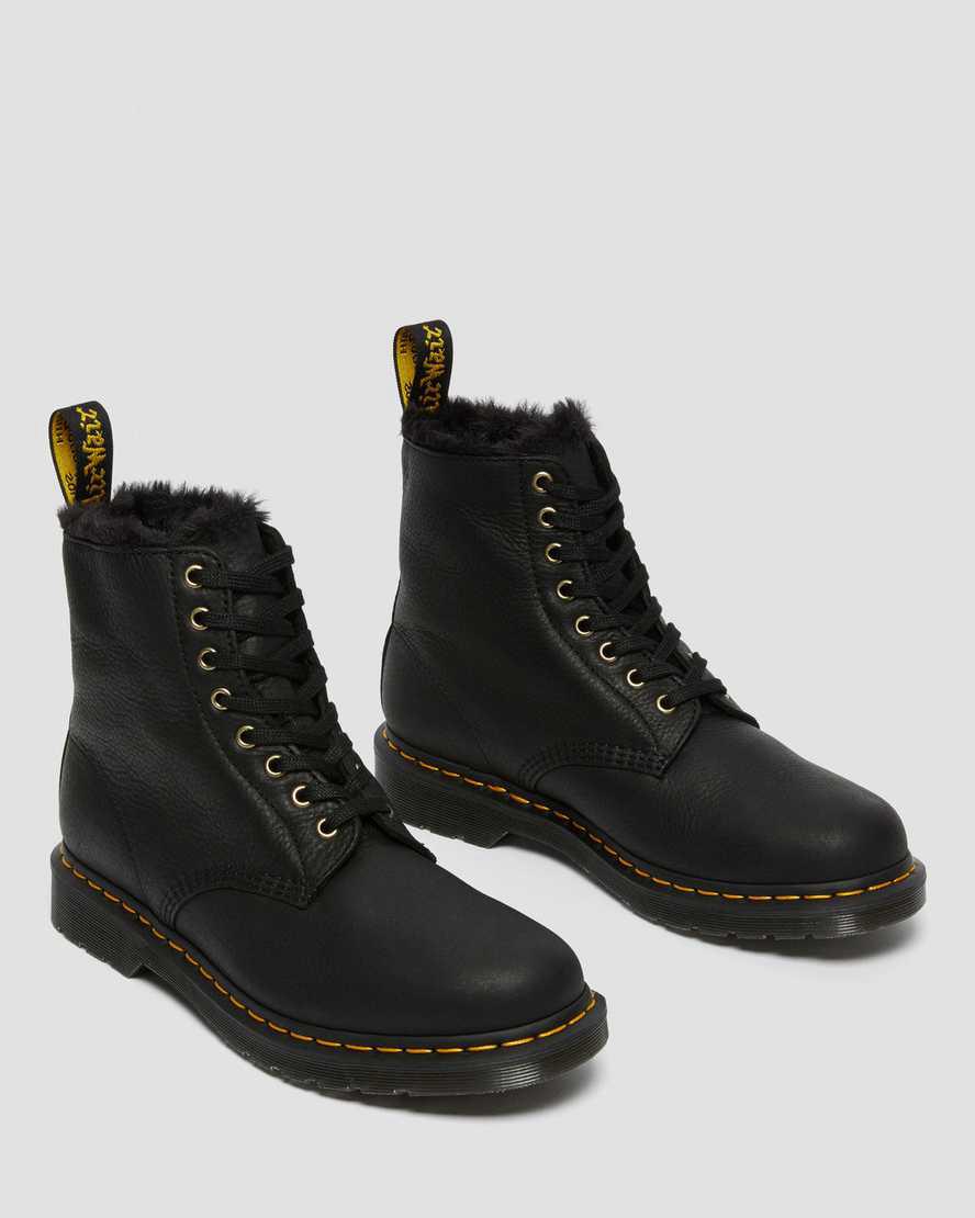 Dr Martens 1460 Pascal Faux Fur Astar Dantel Up Erkek Bilek Boy Bot Siyah  Türkiye |  05294-OYZL