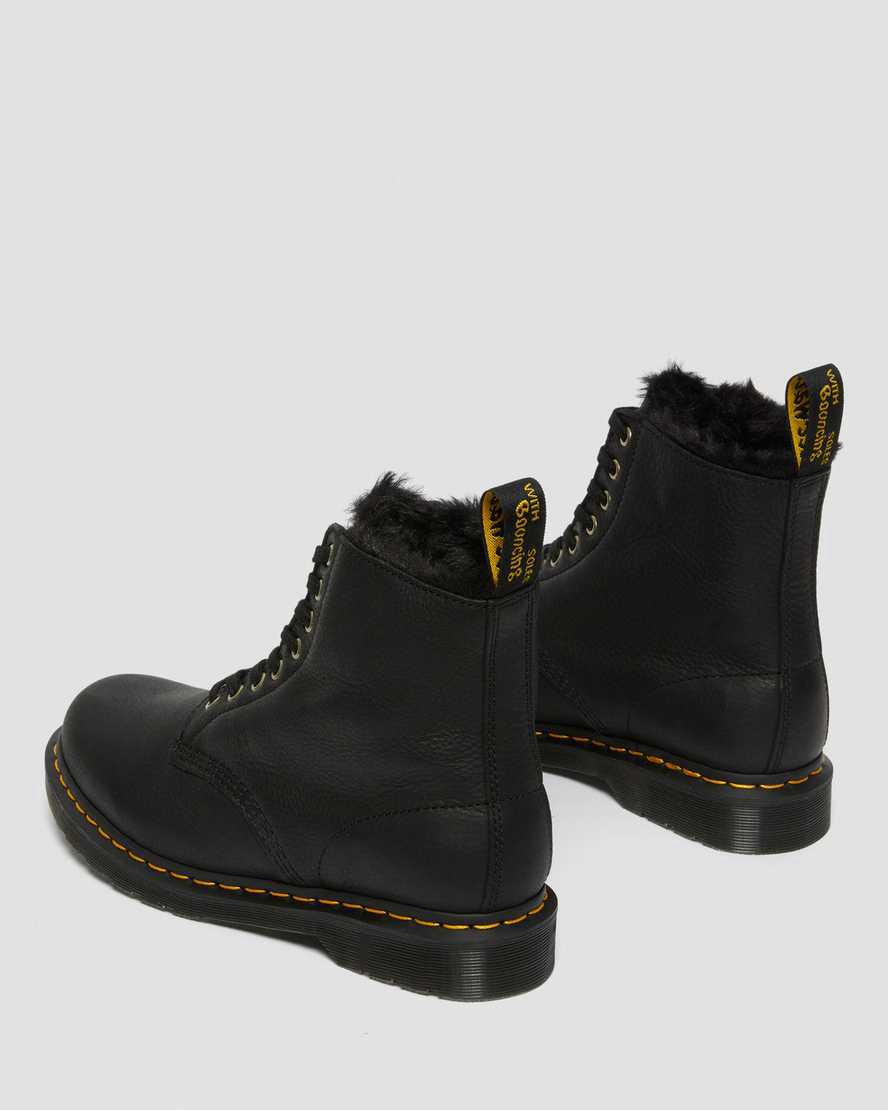 Dr Martens 1460 Pascal Faux Fur Astar Dantel Up Erkek Bilek Boy Bot Siyah  Türkiye |  05294-OYZL