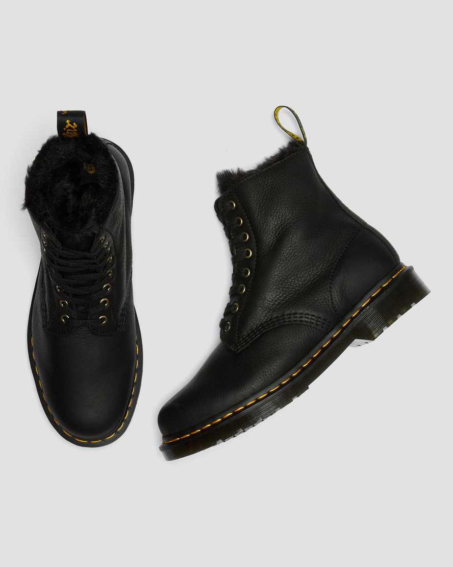 Dr Martens 1460 Pascal Faux Fur Astar Dantel Up Erkek Bilek Boy Bot Siyah  Türkiye |  05294-OYZL