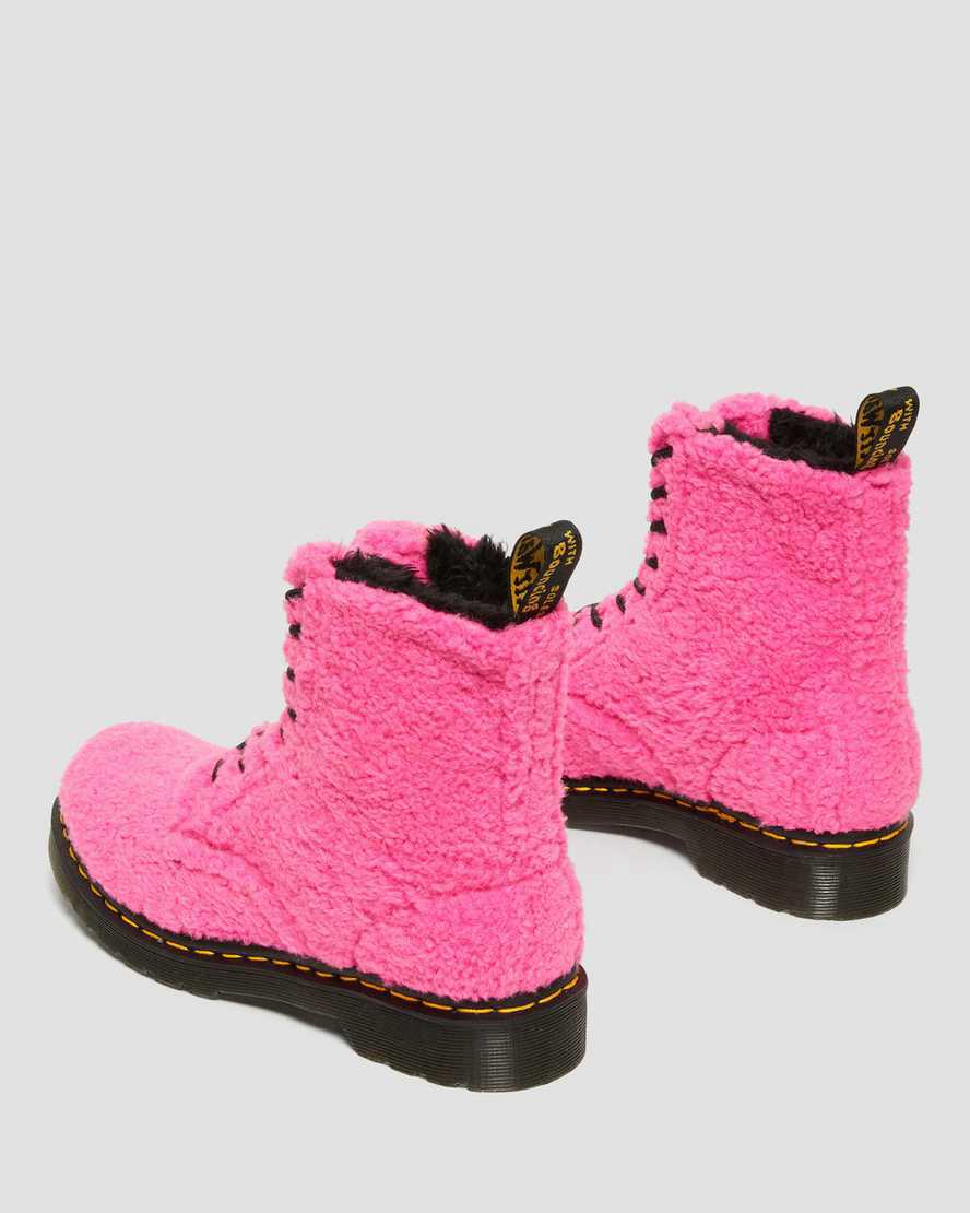 Dr Martens 1460 Pascal Faux Shearling Kadın Bilek Boy Bot Pembe  Türkiye |  50283-MQYL