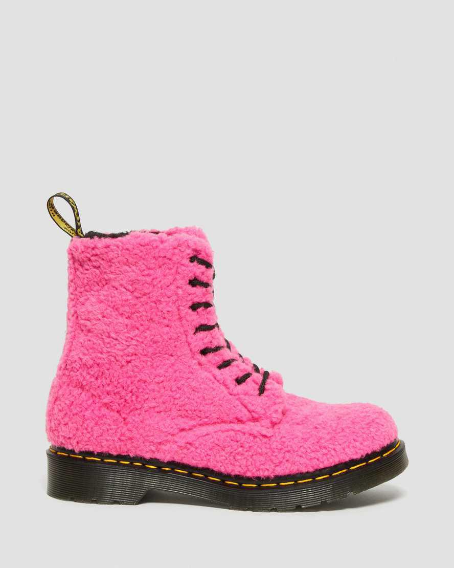 Dr Martens 1460 Pascal Faux Shearling Kadın Bilek Boy Bot Pembe  Türkiye |  50283-MQYL