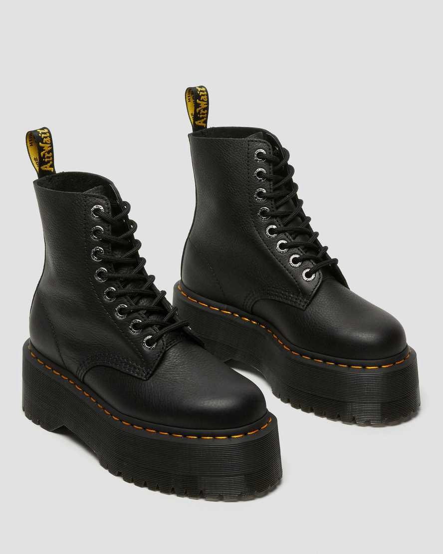 Dr Martens 1460 Pascal Max Deri Platform Kadın Bilek Boy Bot Siyah  Türkiye |  47139-VYQT