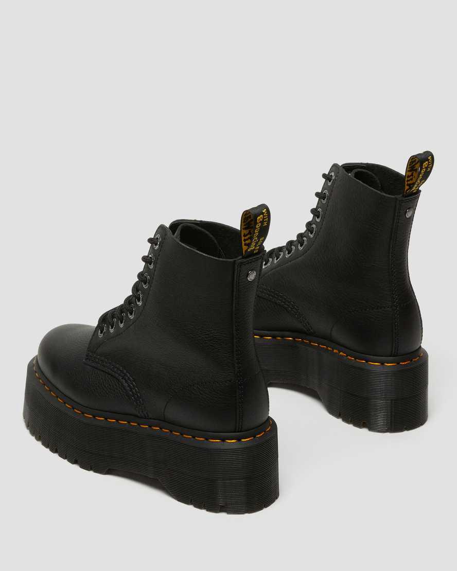 Dr Martens 1460 Pascal Max Deri Platform Kadın Bilek Boy Bot Siyah  Türkiye |  47139-VYQT