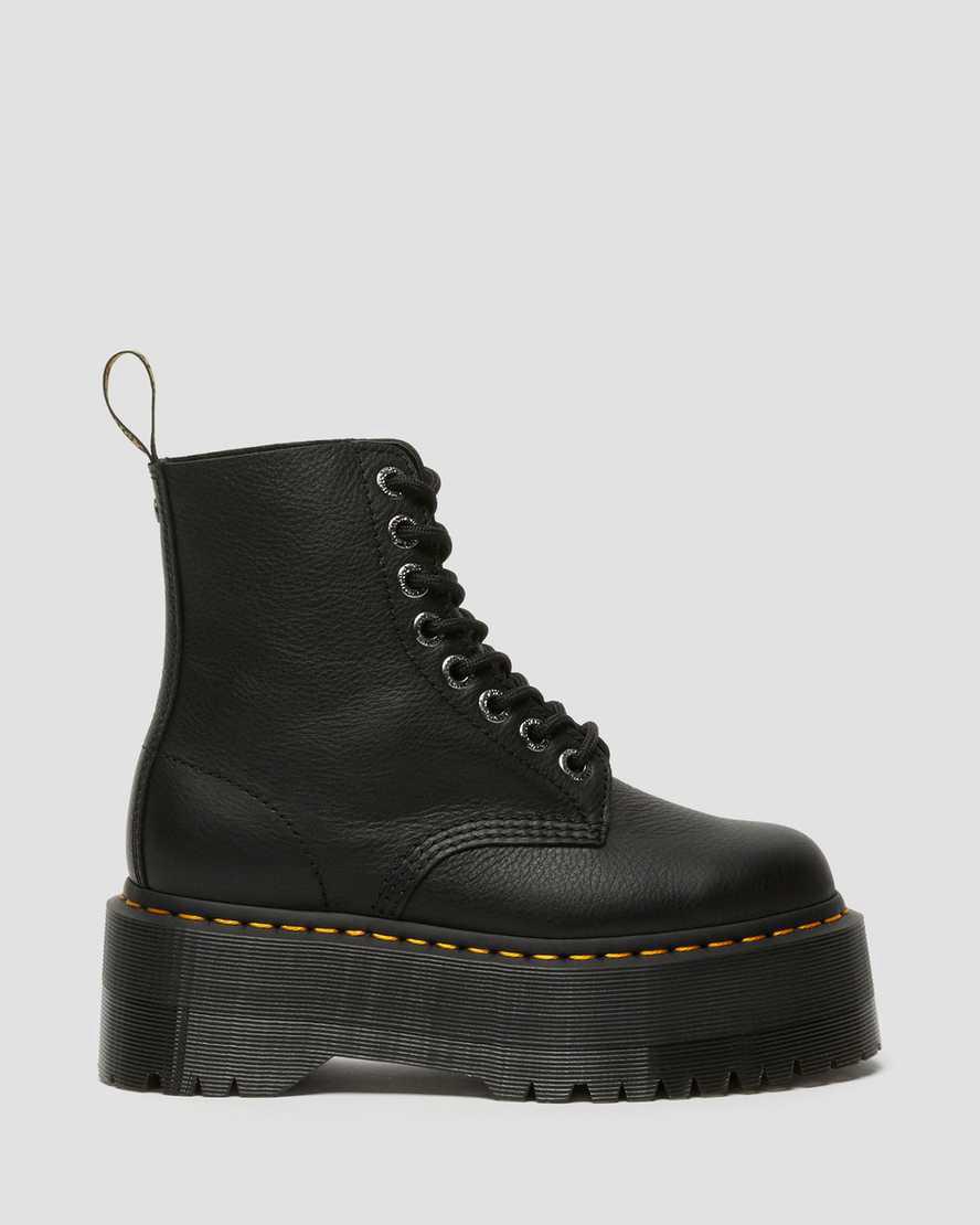 Dr Martens 1460 Pascal Max Deri Platform Kadın Bilek Boy Bot Siyah  Türkiye |  47139-VYQT