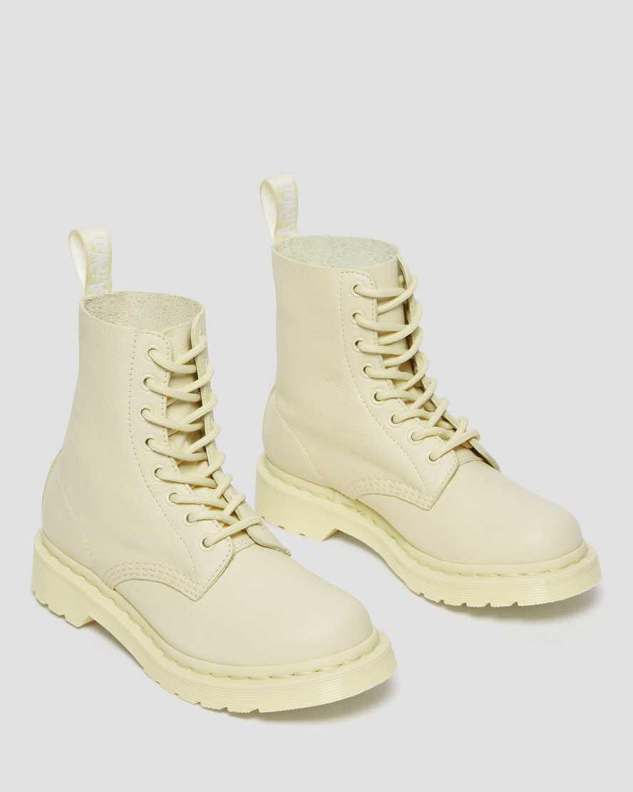 Dr Martens 1460 Pascal Mono Dantel Up Kadın Bilek Boy Bot Kahverengi Krema  Türkiye |  27394-PFJV