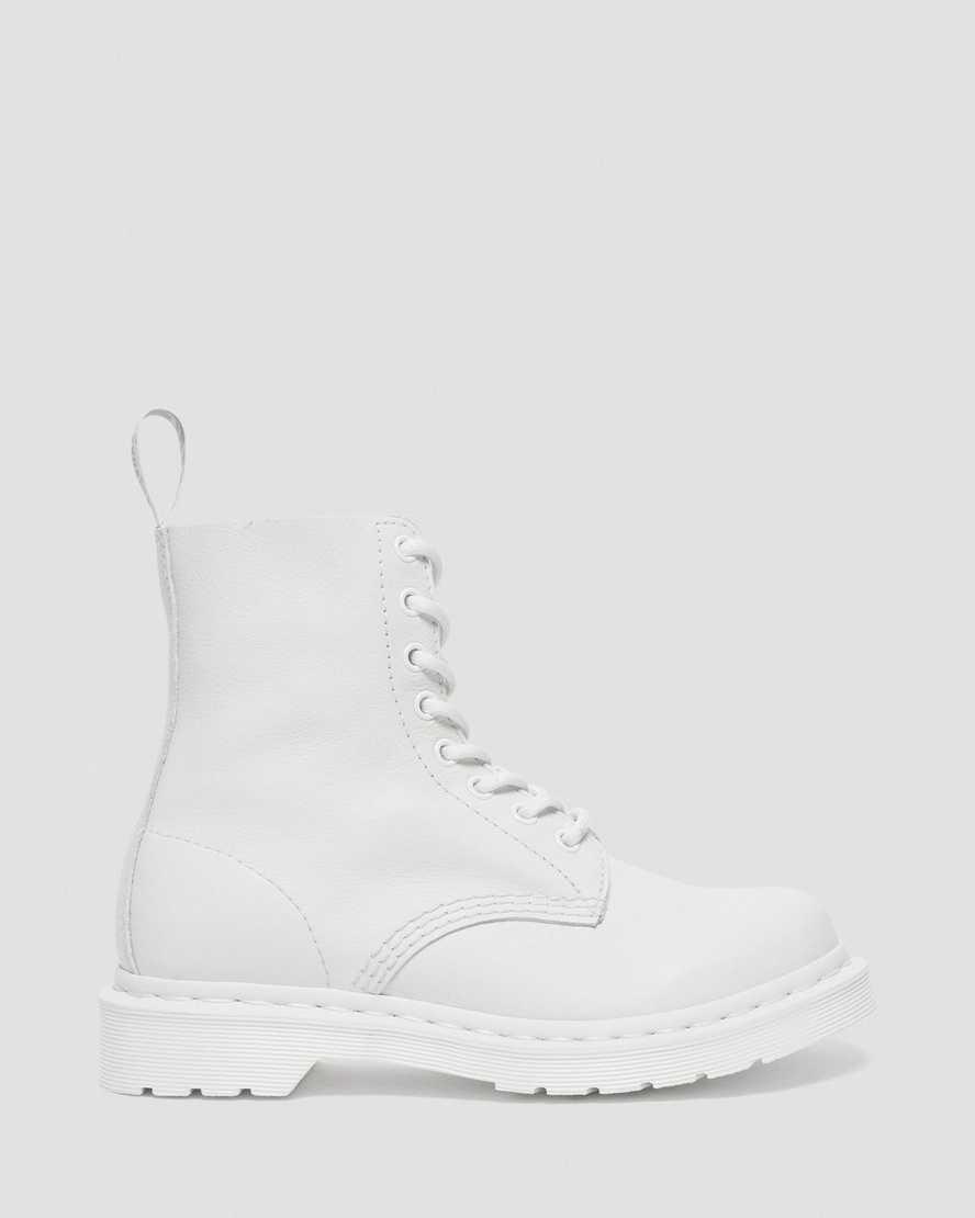 Dr Martens 1460 Pascal Mono Dantel Up Kadın Bilek Boy Bot Beyaz  Türkiye |  84713-BGHJ