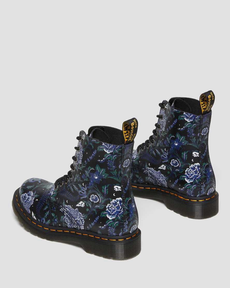 Dr Martens 1460 Pascal Mystic Floral Dantel Up Kadın Bilek Boy Bot Siyah  Türkiye |  98047-IVZA