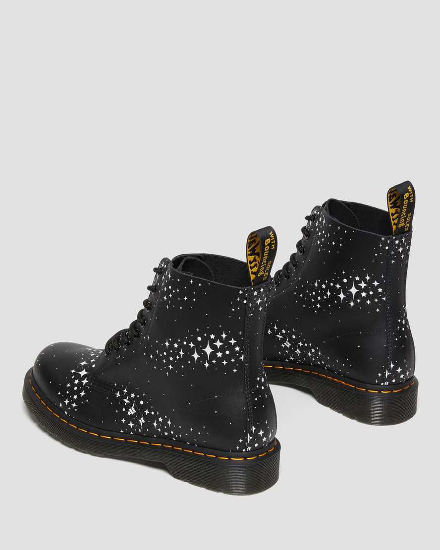 Dr Martens 1460 Pascal Stars Deri Dantel Up Erkek Bilek Boy Bot Siyah  Türkiye |  51620-TVSK