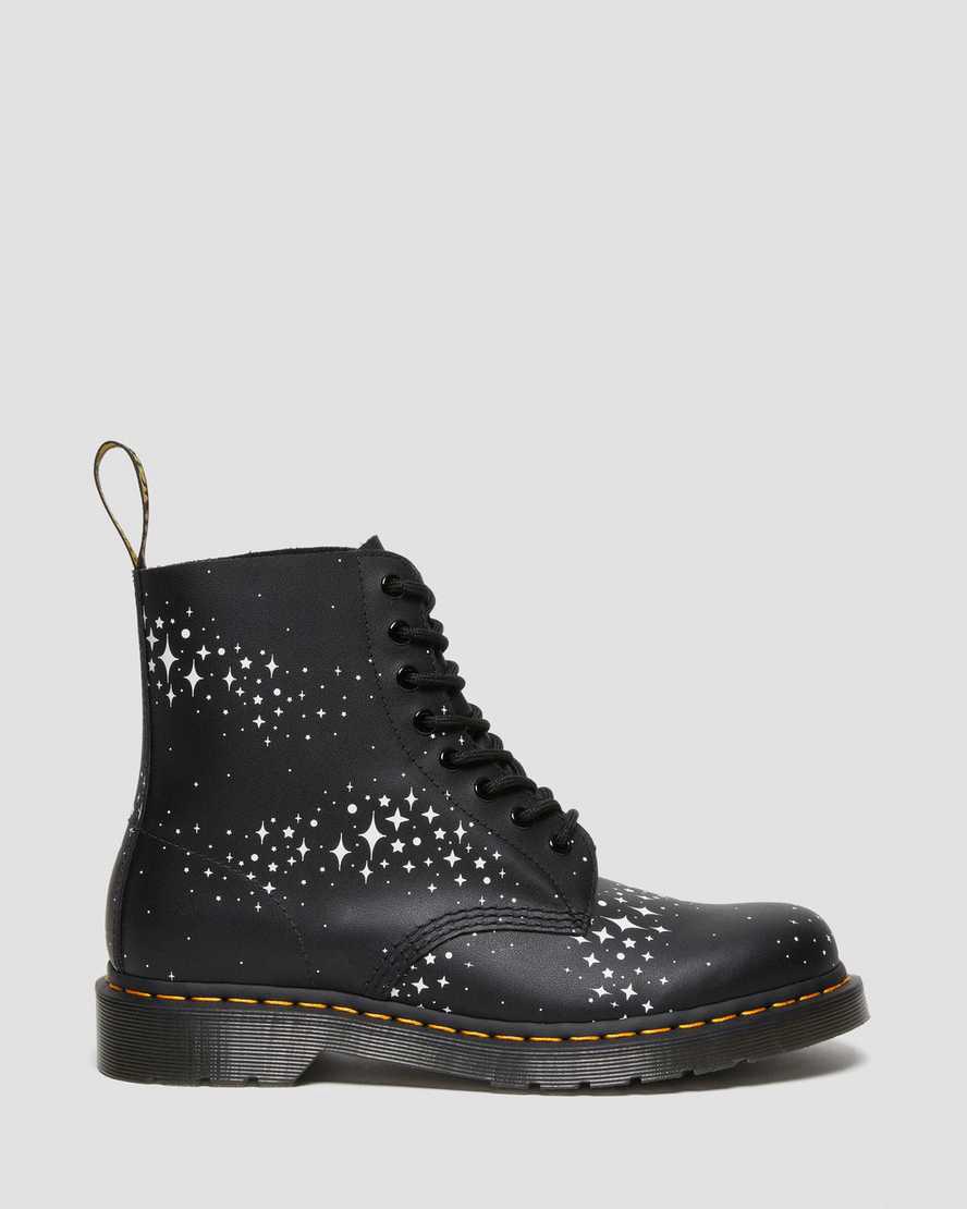 Dr Martens 1460 Pascal Stars Deri Dantel Up Erkek Bilek Boy Bot Siyah  Türkiye |  51620-TVSK