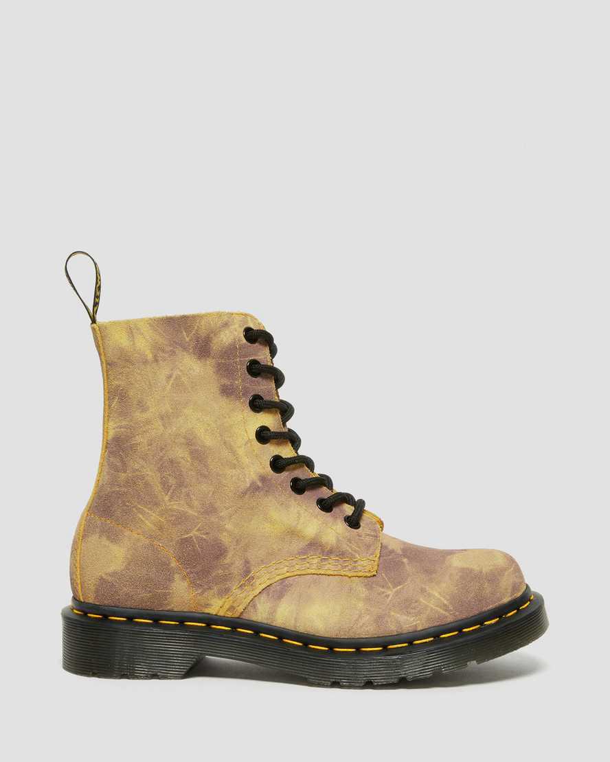 Dr Martens 1460 Pascal Tie Dye Deri Dantel Up Kadın Bilek Boy Bot Sarı  Türkiye |  56839-GPMI