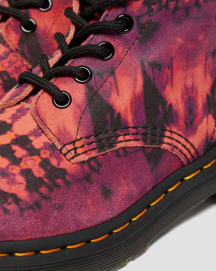 Dr Martens 1460 Pascal Tie Dye Deri Dantel Up Kadın Bilek Boy Bot Mor  Türkiye |  71529-OTEZ