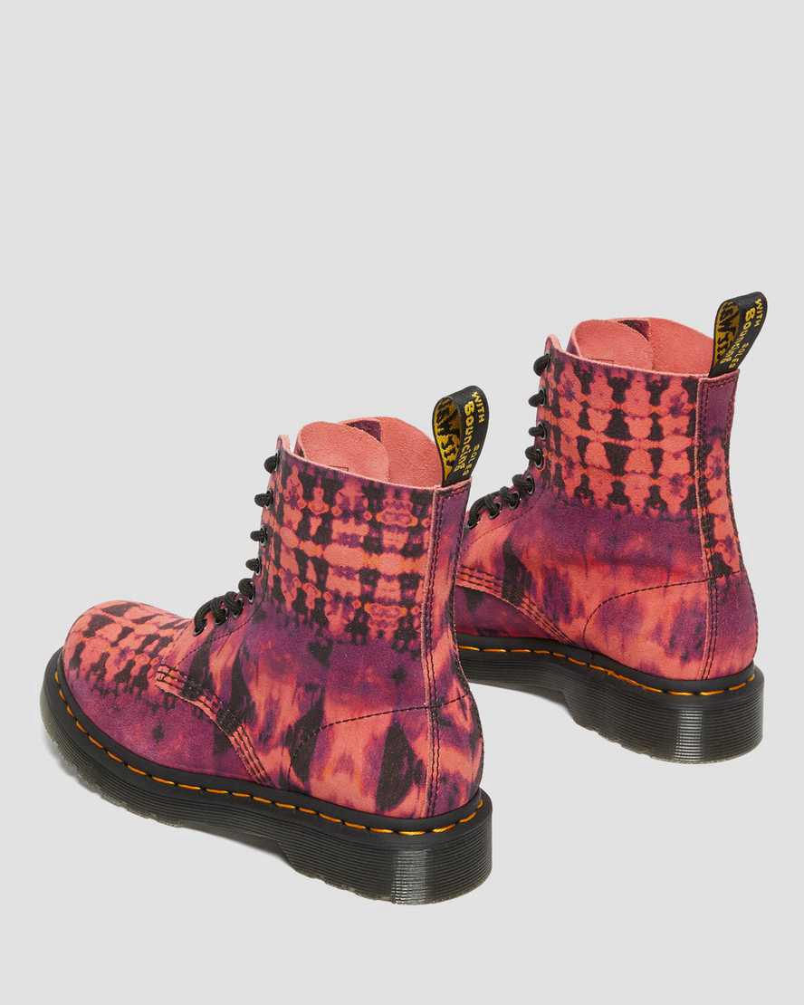 Dr Martens 1460 Pascal Tie Dye Deri Dantel Up Kadın Bilek Boy Bot Mor  Türkiye |  71529-OTEZ