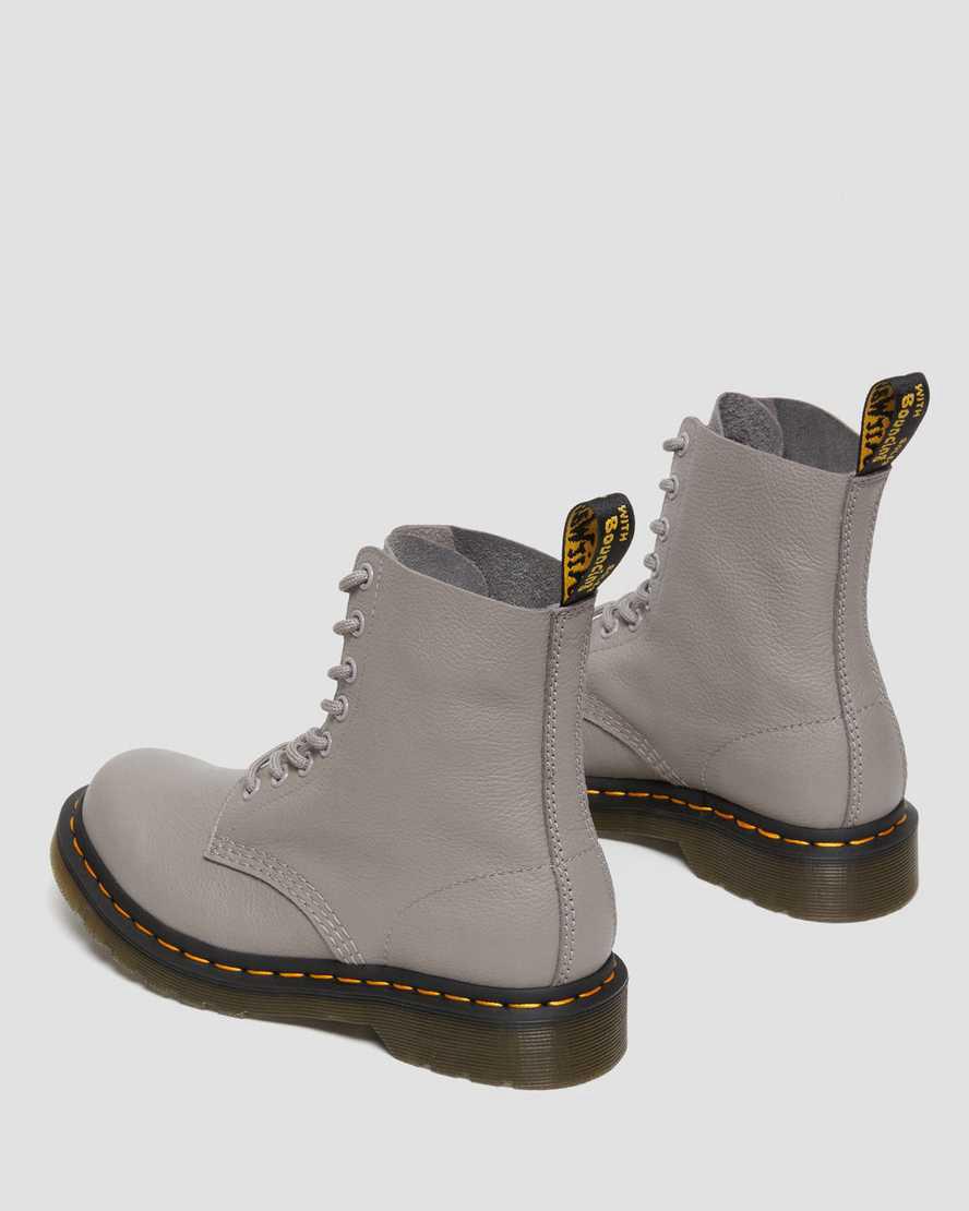 Dr Martens 1460 Pascal Virginia Deri Kadın Bilek Boy Bot Gri  Türkiye |  02371-PVLX