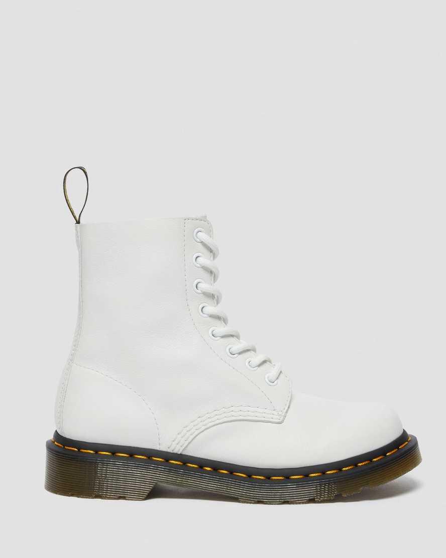 Dr Martens 1460 Pascal Virginia Deri Kadın Bağcıklı Bot Beyaz  Türkiye |  34821-AWVU