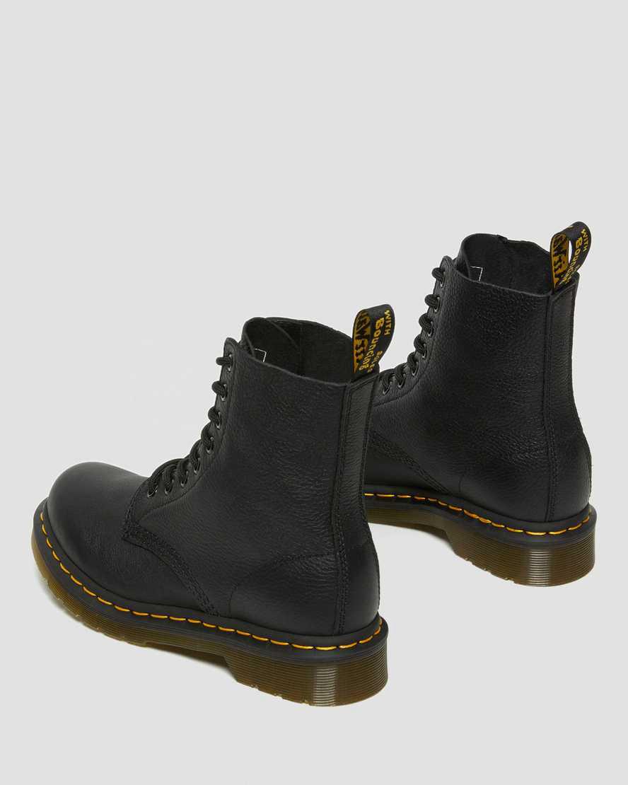 Dr Martens 1460 Pascal Virginia Deri Kadın Bağcıklı Bot Siyah  Türkiye |  54938-LWRX