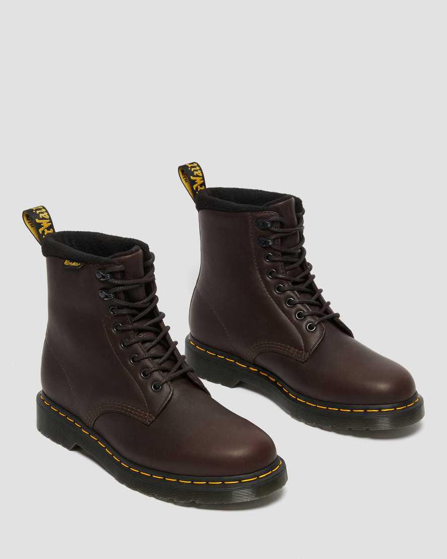 Dr Martens 1460 Pascal Warmwair Deri Dantel Up Kadın Kışlık Botlar Koyu Kahverengi  Türkiye |  97523-MNLD