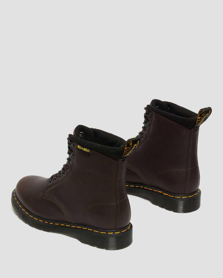 Dr Martens 1460 Pascal Warmwair Deri Dantel Up Kadın Kışlık Botlar Koyu Kahverengi  Türkiye |  97523-MNLD