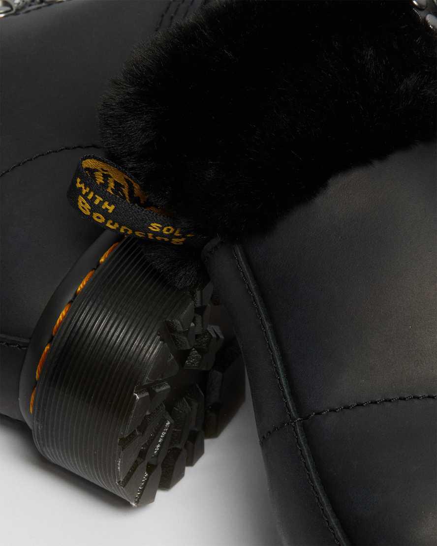 Dr Martens 1460 Serena Collar Faux Fur Astar Kadın Bağcıklı Bot Siyah  Türkiye |  04872-AFSE