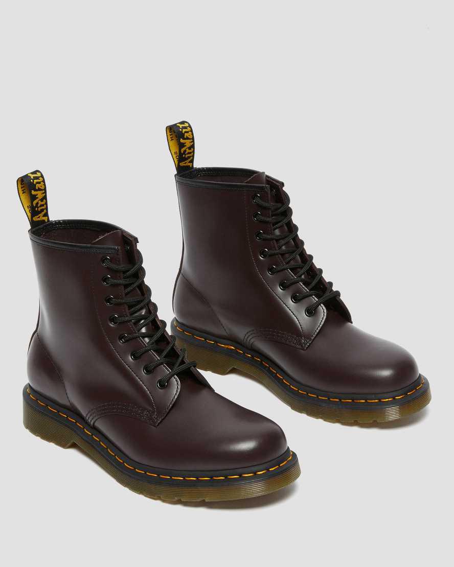 Dr Martens 1460 Smooth Deri Dantel Up Erkek Bilek Boy Bot Bordo  Türkiye |  10375-JGSM