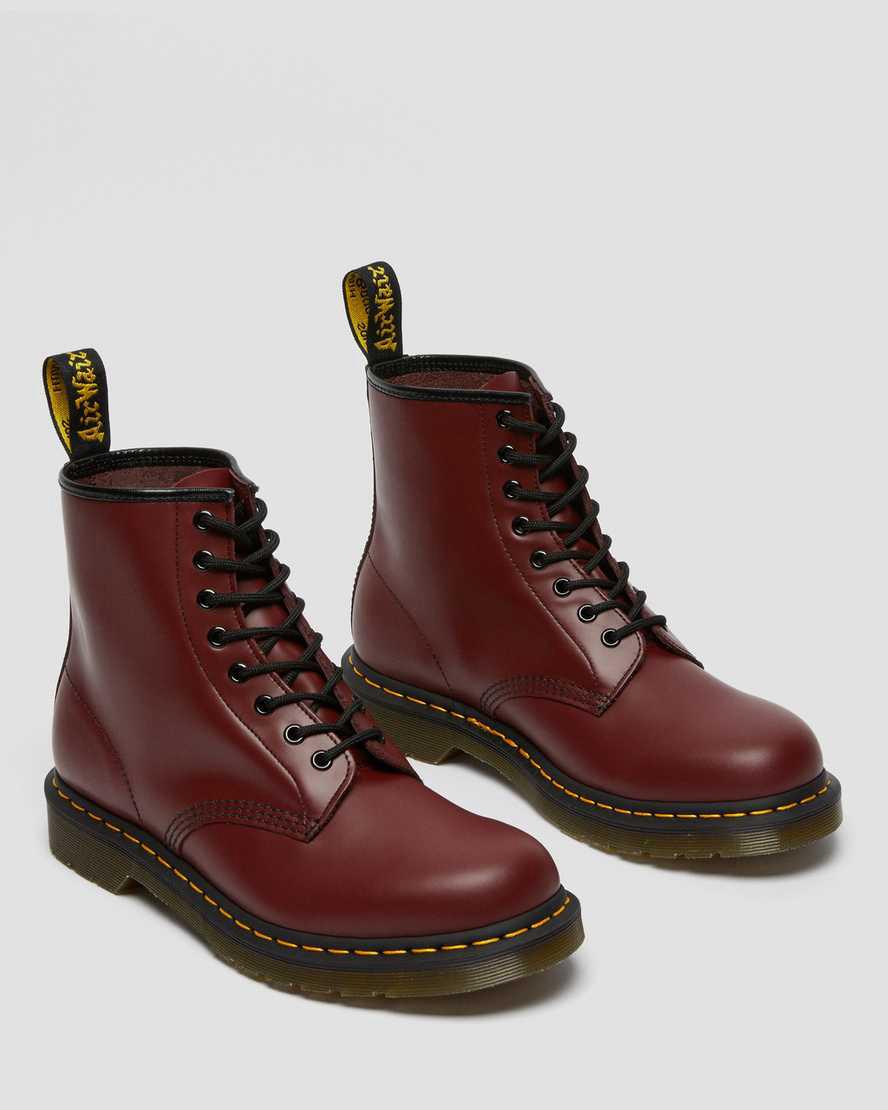 Dr Martens 1460 Smooth Deri Dantel Up Erkek Bilek Boy Bot Kırmızı  Türkiye |  76304-XFZA