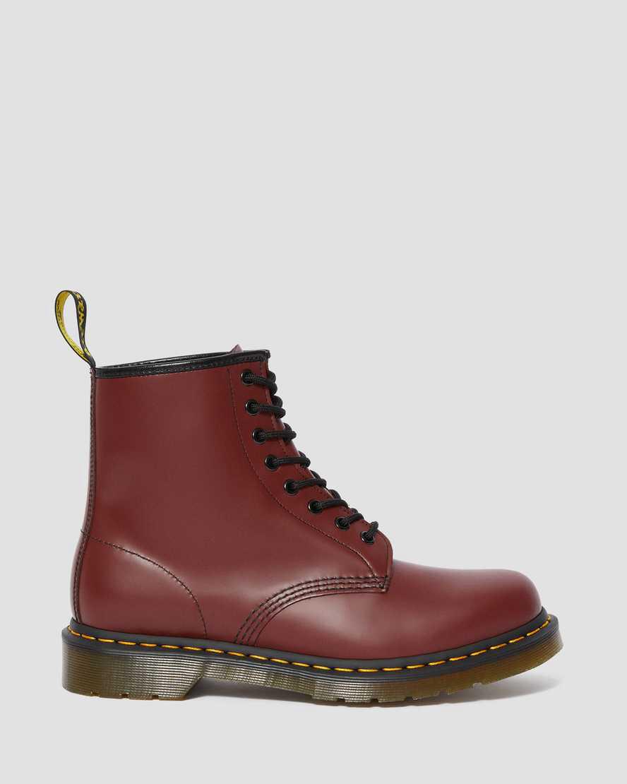 Dr Martens 1460 Smooth Deri Dantel Up Erkek Bilek Boy Bot Kırmızı  Türkiye |  76304-XFZA