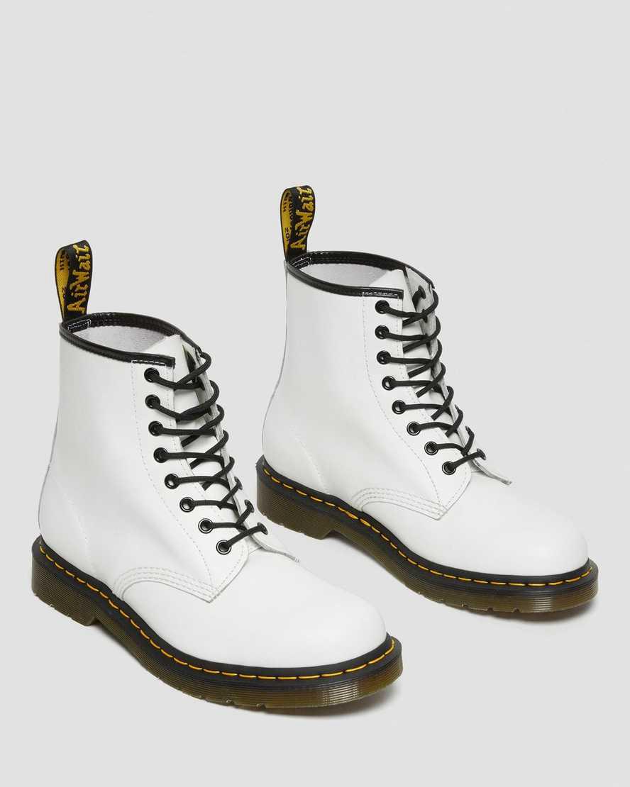 Dr Martens 1460 Smooth Deri Dantel Up Erkek Bilek Boy Bot Beyaz  Türkiye |  81436-MFVG