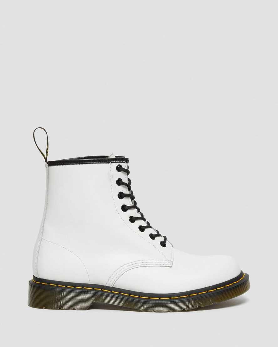 Dr Martens 1460 Smooth Deri Dantel Up Erkek Bilek Boy Bot Beyaz  Türkiye |  81436-MFVG