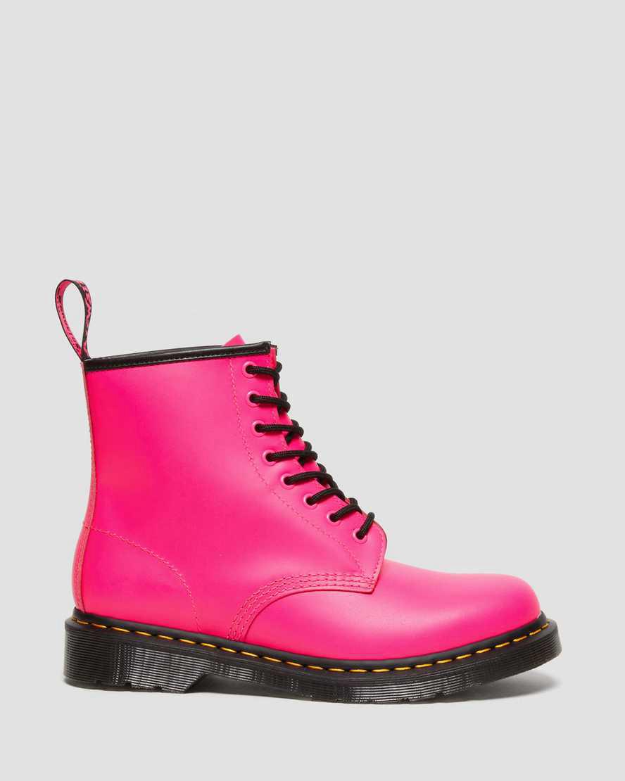 Dr Martens 1460 Smooth Deri Dantel Up Erkek Bilek Boy Bot Pembe  Türkiye |  94561-FCSG