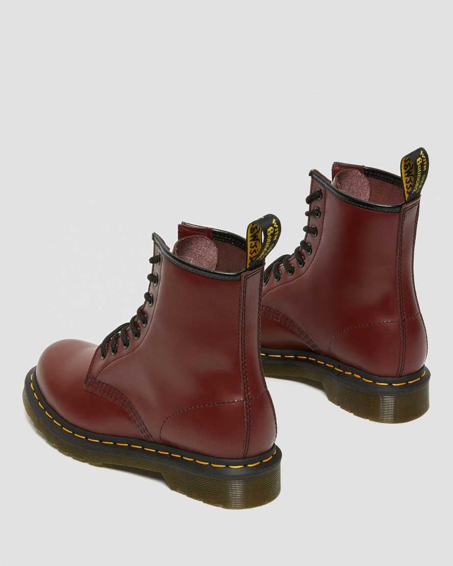 Dr Martens 1460 Smooth Deri Dantel Up Kadın Bilek Boy Bot Kırmızı  Türkiye |  74308-DJWS