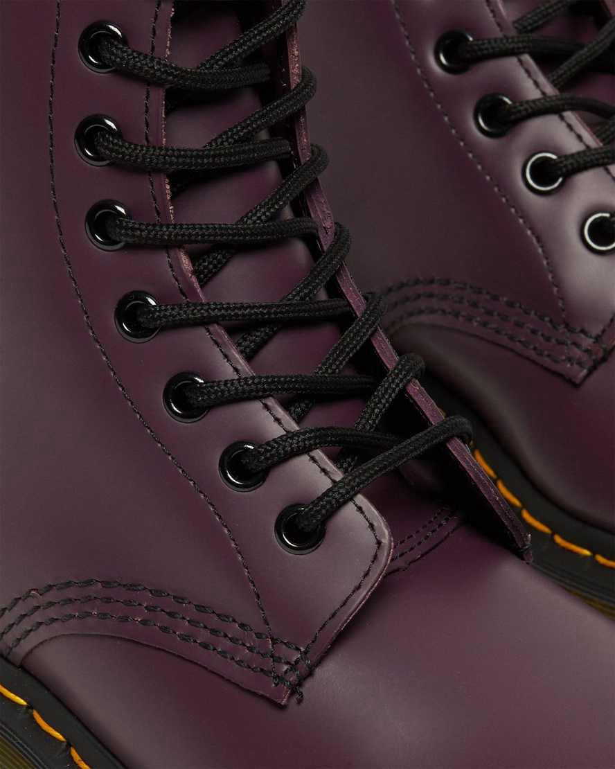 Dr Martens 1460 Smooth Deri Dantel Up Kadın Bilek Boy Bot Mor  Türkiye |  78925-YRUQ