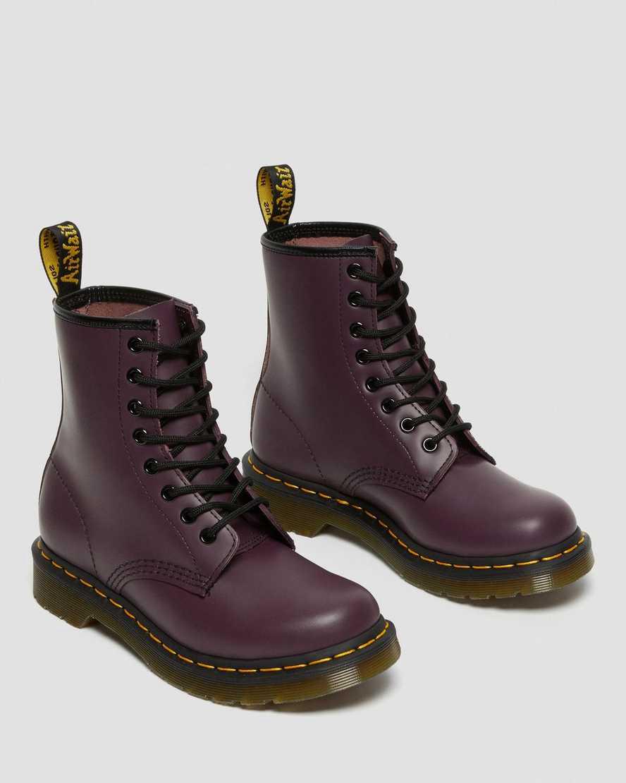 Dr Martens 1460 Smooth Deri Dantel Up Kadın Bilek Boy Bot Mor  Türkiye |  78925-YRUQ