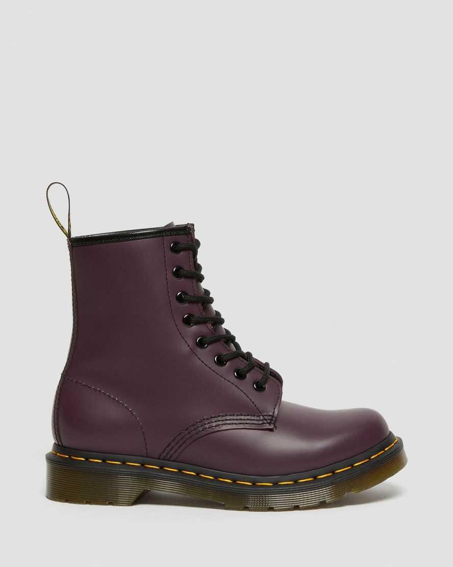 Dr Martens 1460 Smooth Deri Dantel Up Kadın Bilek Boy Bot Mor  Türkiye |  78925-YRUQ