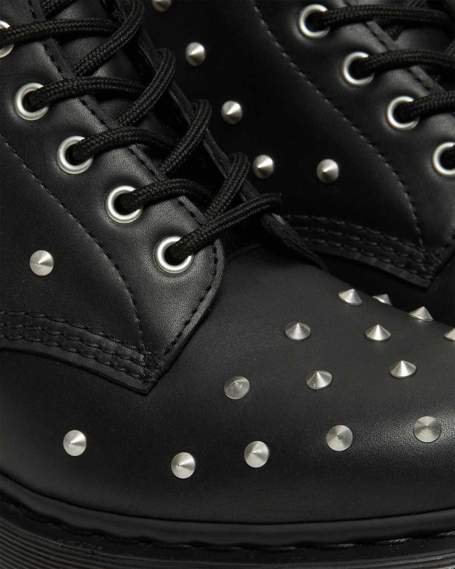 Dr Martens 1460 Stud Wanama Deri Dantel Up Kadın Bilek Boy Bot Siyah  Türkiye |  07691-XQAF