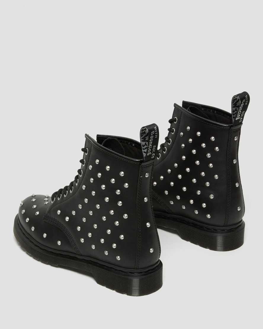 Dr Martens 1460 Stud Wanama Deri Dantel Up Kadın Bilek Boy Bot Siyah  Türkiye |  07691-XQAF