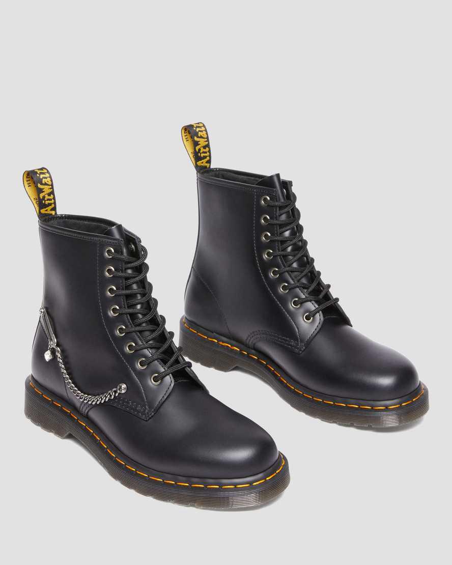 Dr Martens 1460 Swarovski Deri Dantel Up Kadın Bilek Boy Bot Siyah  Türkiye |  47951-PKFY