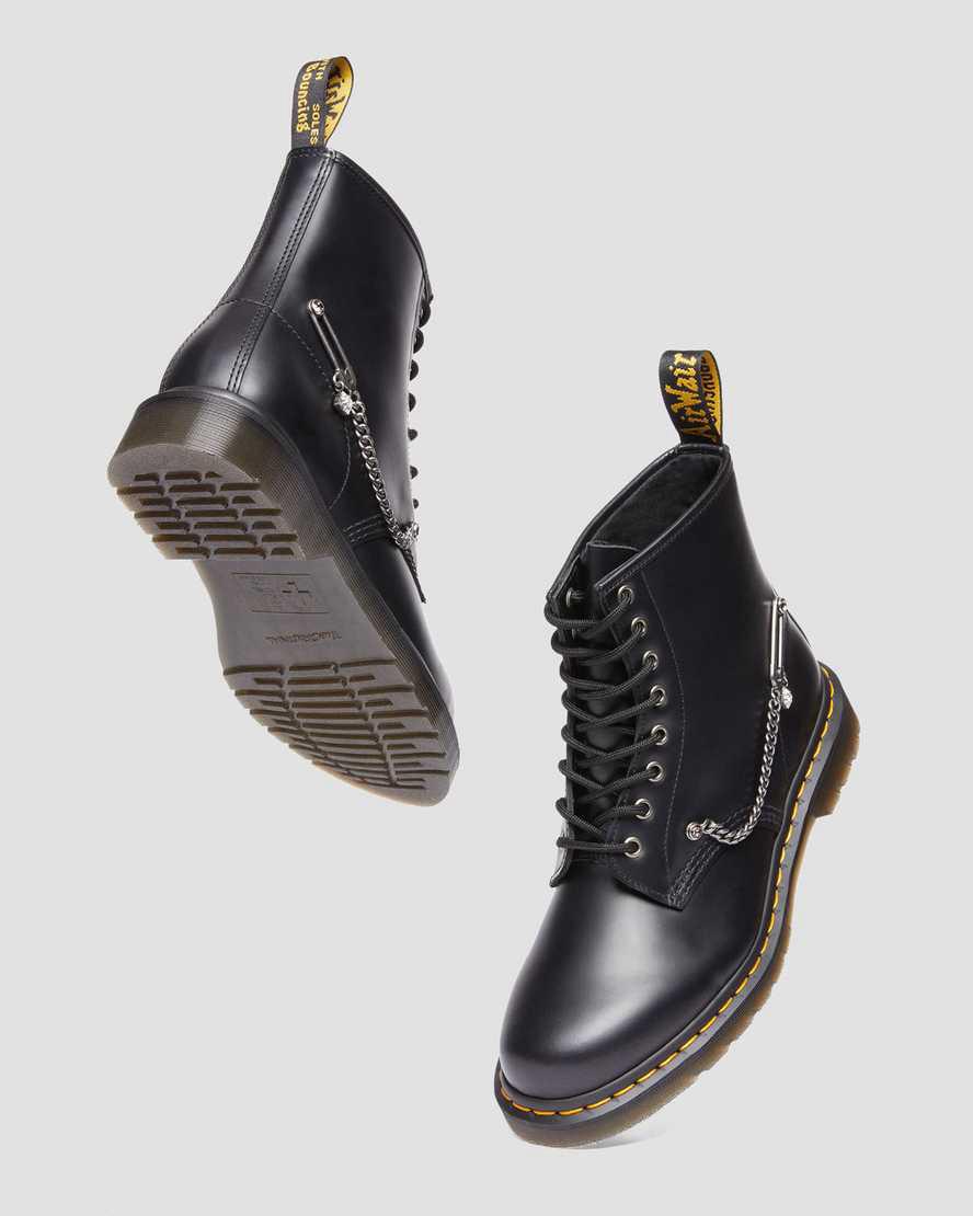 Dr Martens 1460 Swarovski Deri Dantel Up Kadın Bilek Boy Bot Siyah  Türkiye |  47951-PKFY